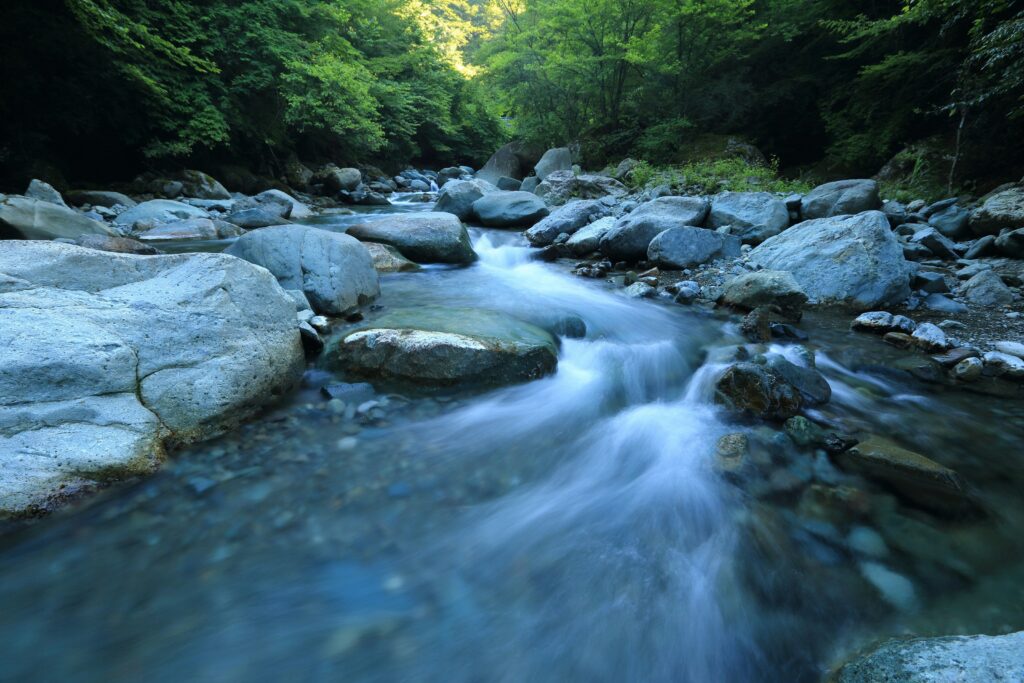Water rivier stromend